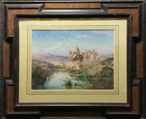 Orientalist animated scene